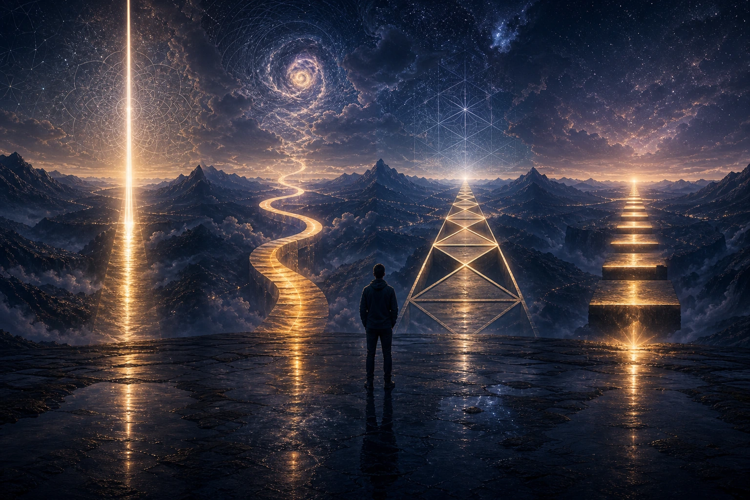 A diverse group sharing questions and observations beneath the night sky